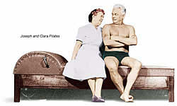Joseph and Clara Pilates, low back pain experts! 